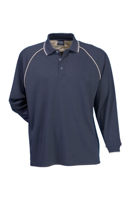 Cool Dry Mens L/S Polo